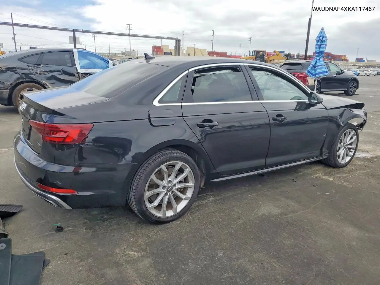 2019 Audi A4 Premium VIN: WAUDNAF4XKA117467 Lot: 57226466