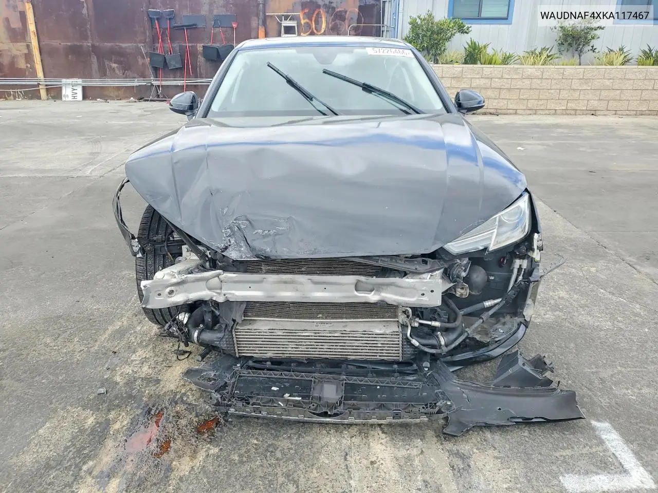 2019 Audi A4 Premium VIN: WAUDNAF4XKA117467 Lot: 57226466