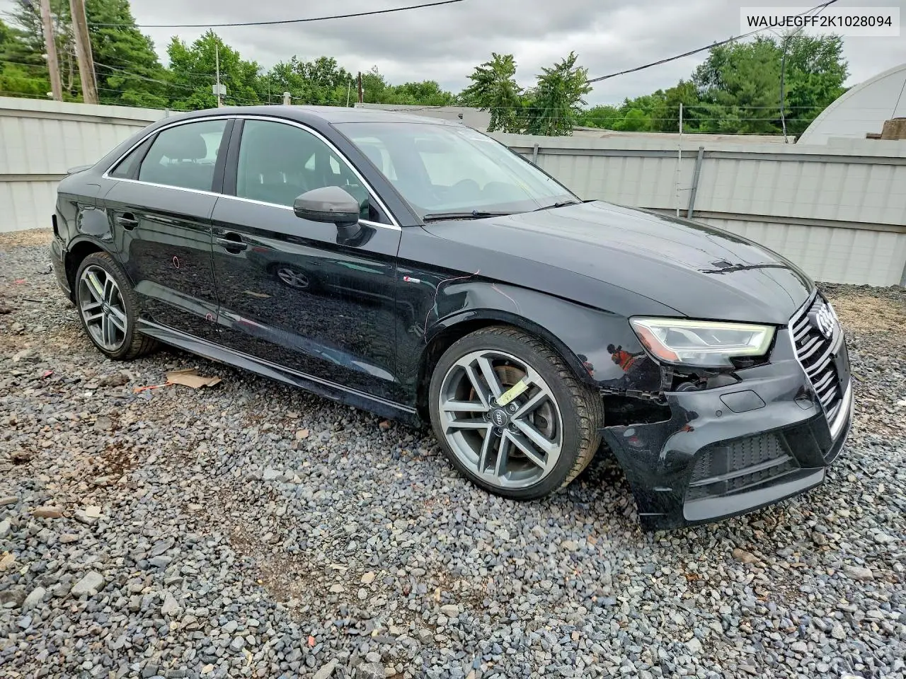 2019 Audi A3 Premium Plus VIN: WAUJEGFF2K1028094 Lot: 57322096
