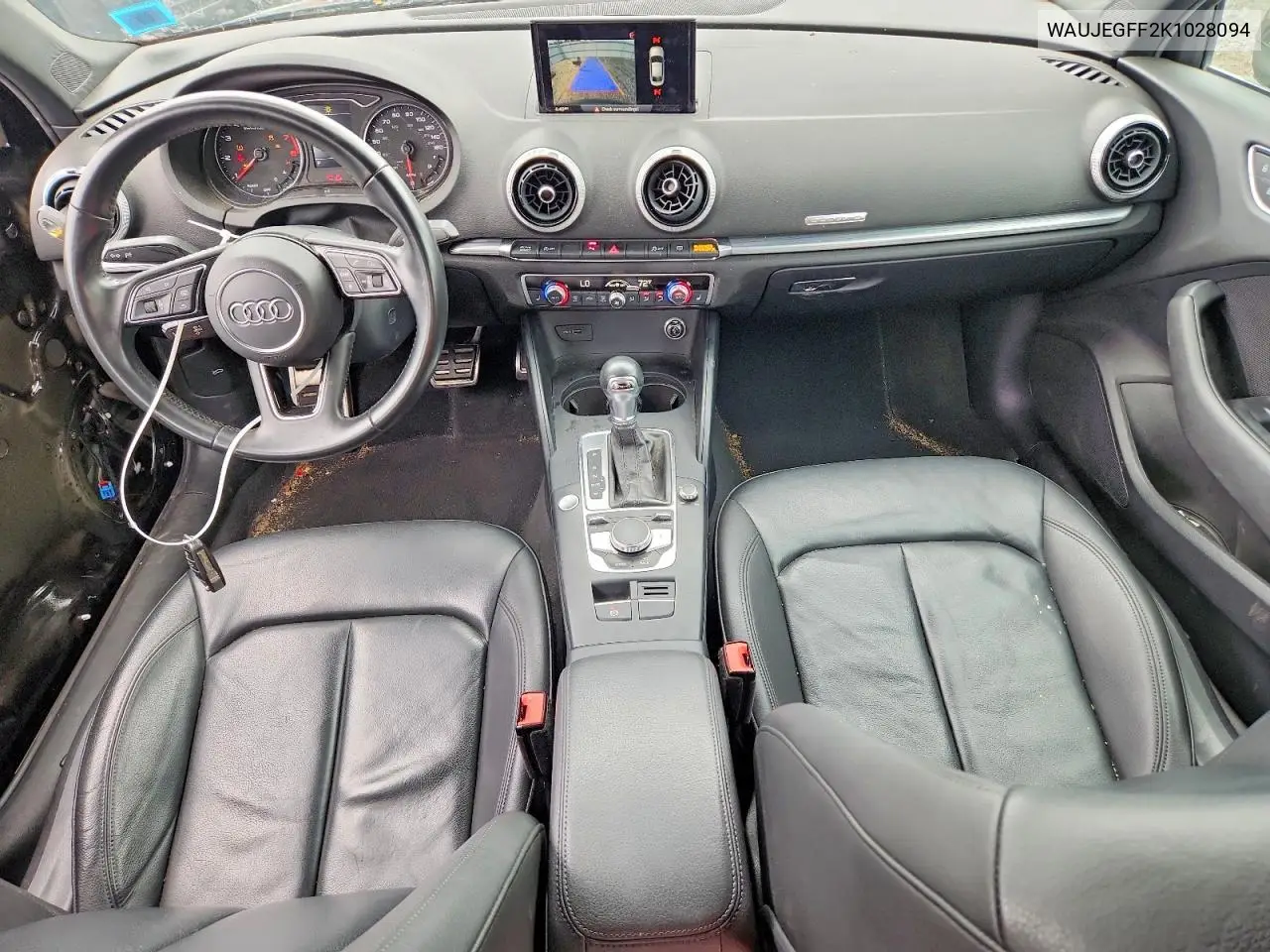2019 Audi A3 Premium Plus VIN: WAUJEGFF2K1028094 Lot: 57322096
