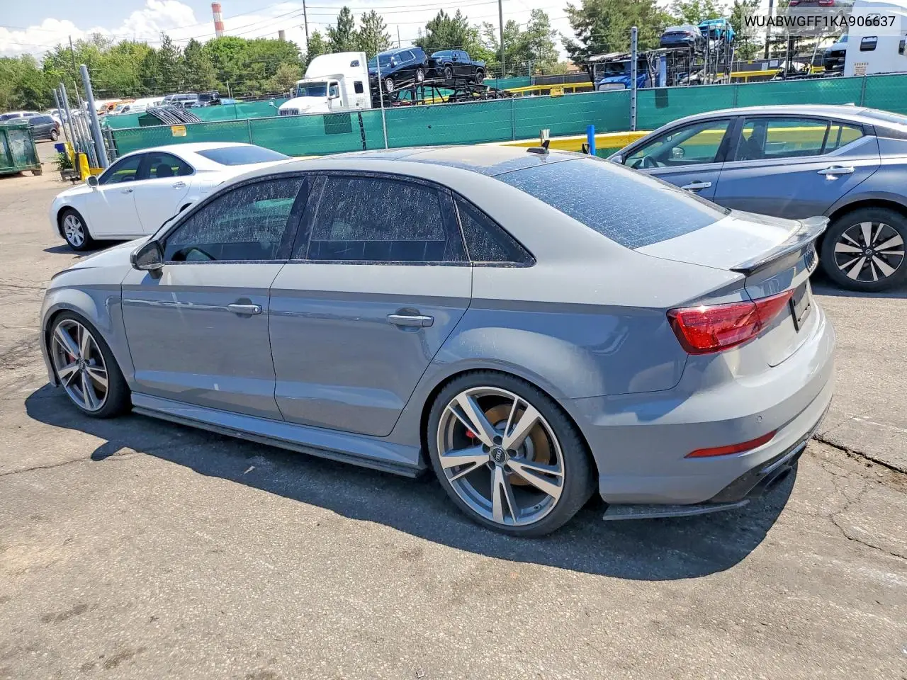 2019 Audi Rs3 VIN: WUABWGFF1KA906637 Lot: 57626586
