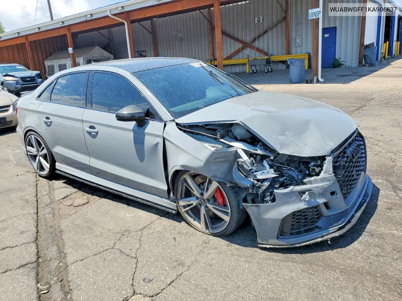 2019 Audi Rs3 VIN: WUABWGFF1KA906637 Lot: 57626586