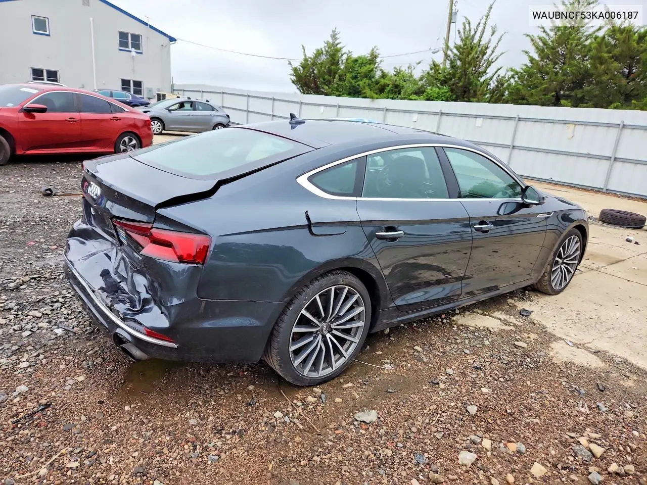 2019 Audi A5 Premium Plus VIN: WAUBNCF53KA006187 Lot: 57831096