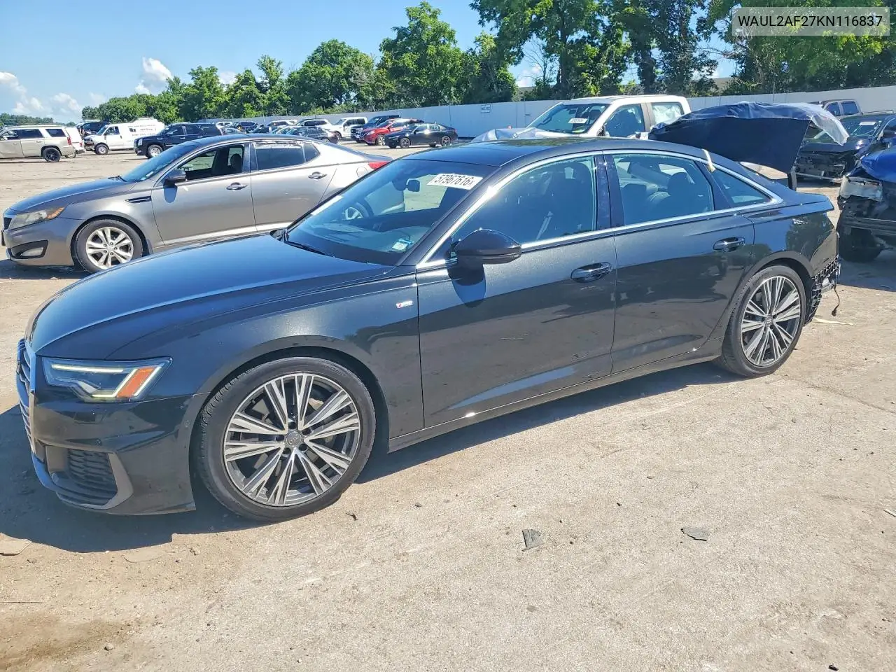 2019 Audi A6 Premium Plus VIN: WAUL2AF27KN116837 Lot: 57967616