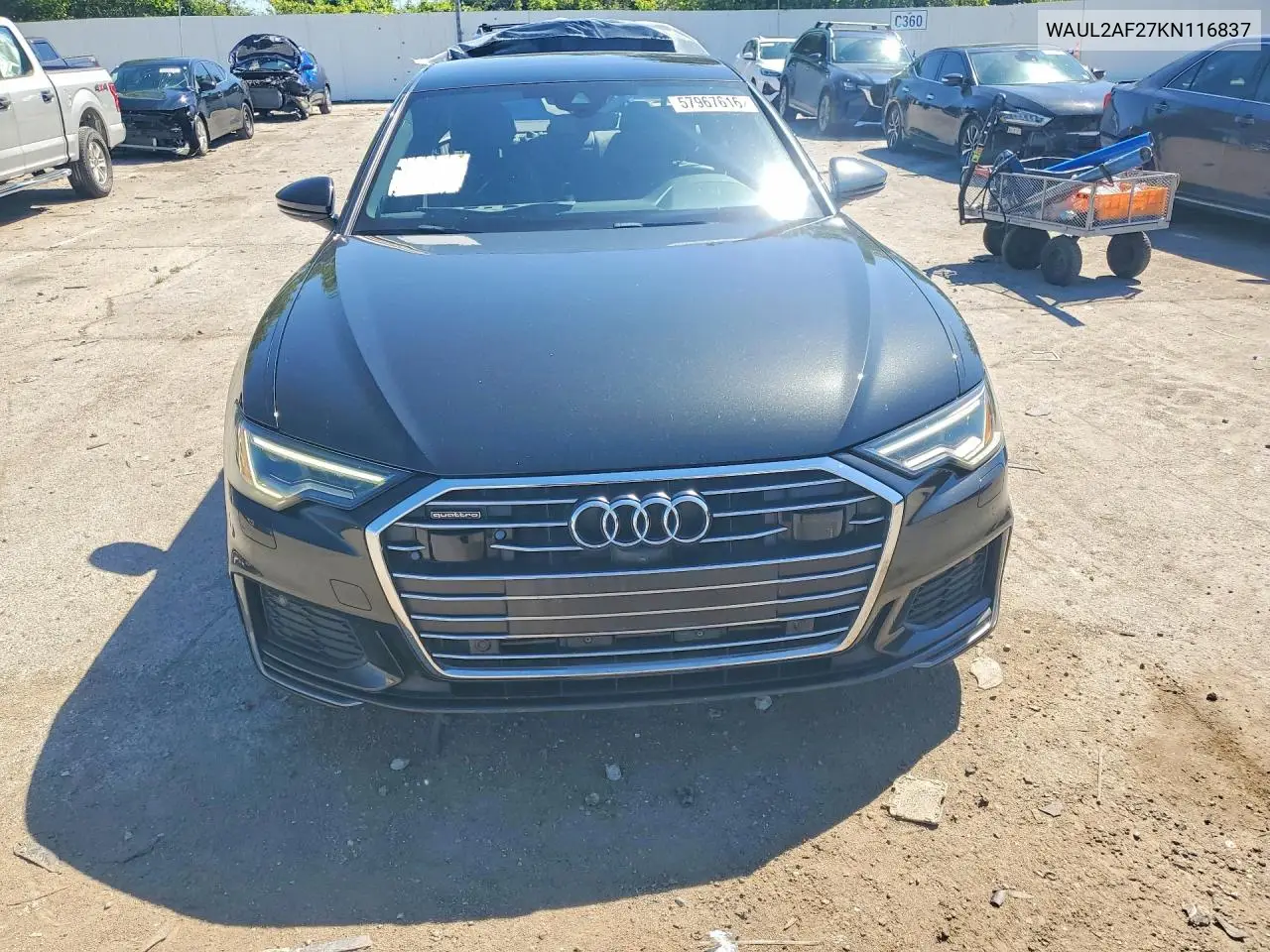 2019 Audi A6 Premium Plus VIN: WAUL2AF27KN116837 Lot: 57967616