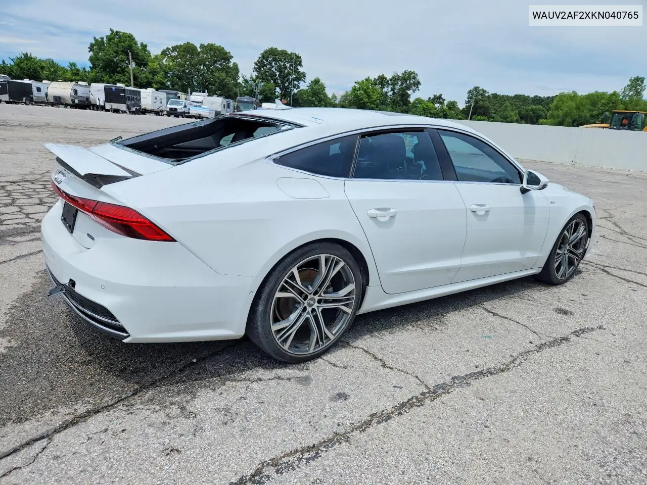 2019 Audi A7 Prestige S-Line VIN: WAUV2AF2XKN040765 Lot: 58092566
