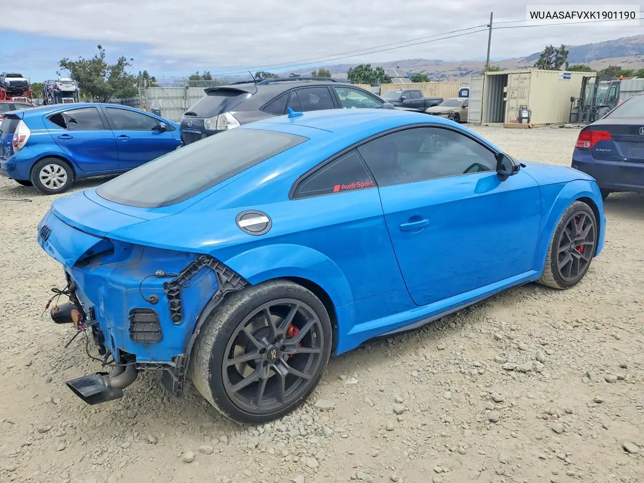 2019 Audi Tt Rs VIN: WUAASAFVXK1901190 Lot: 58131656