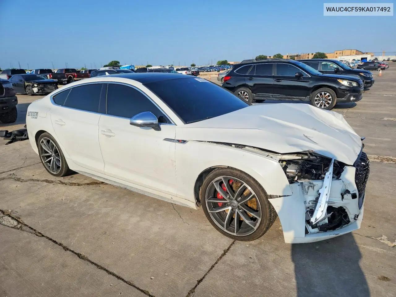2019 Audi S5 Prestige VIN: WAUC4CF59KA017492 Lot: 58205056