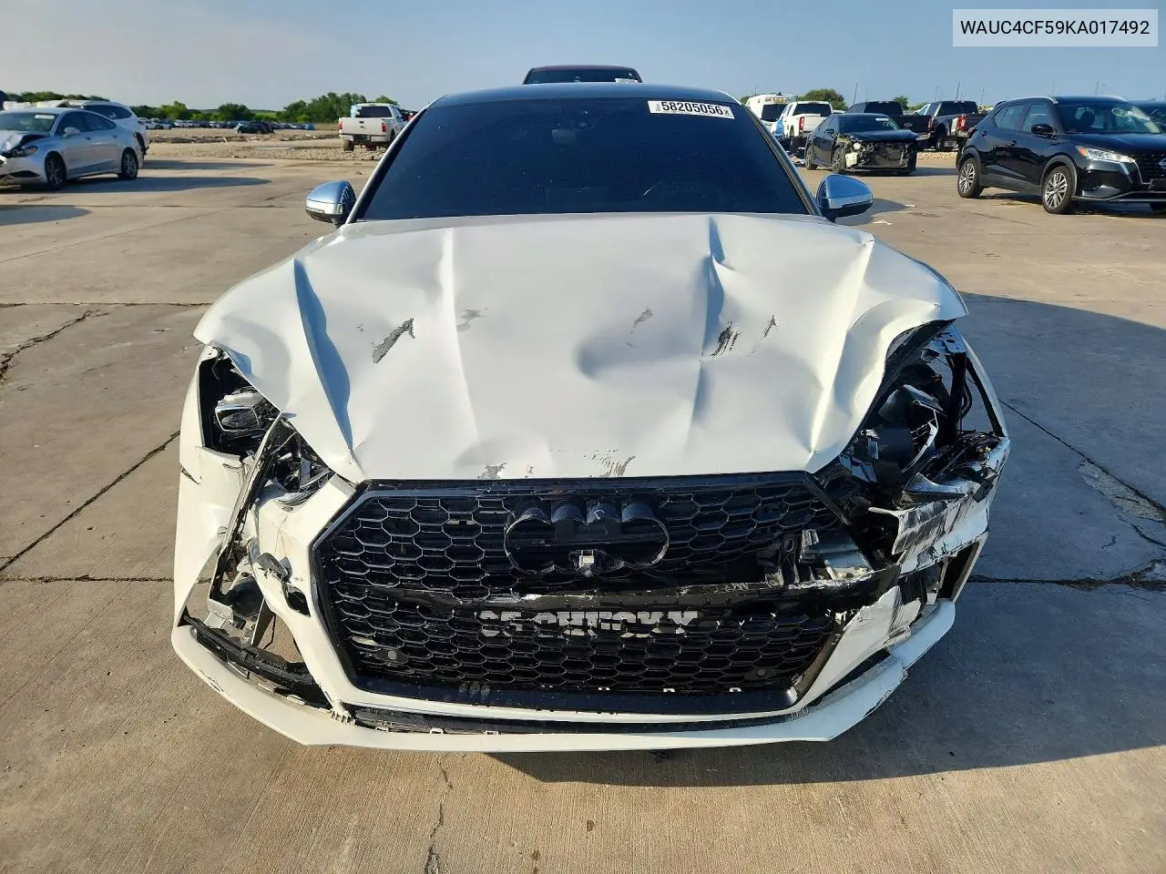 2019 Audi S5 Prestige VIN: WAUC4CF59KA017492 Lot: 58205056