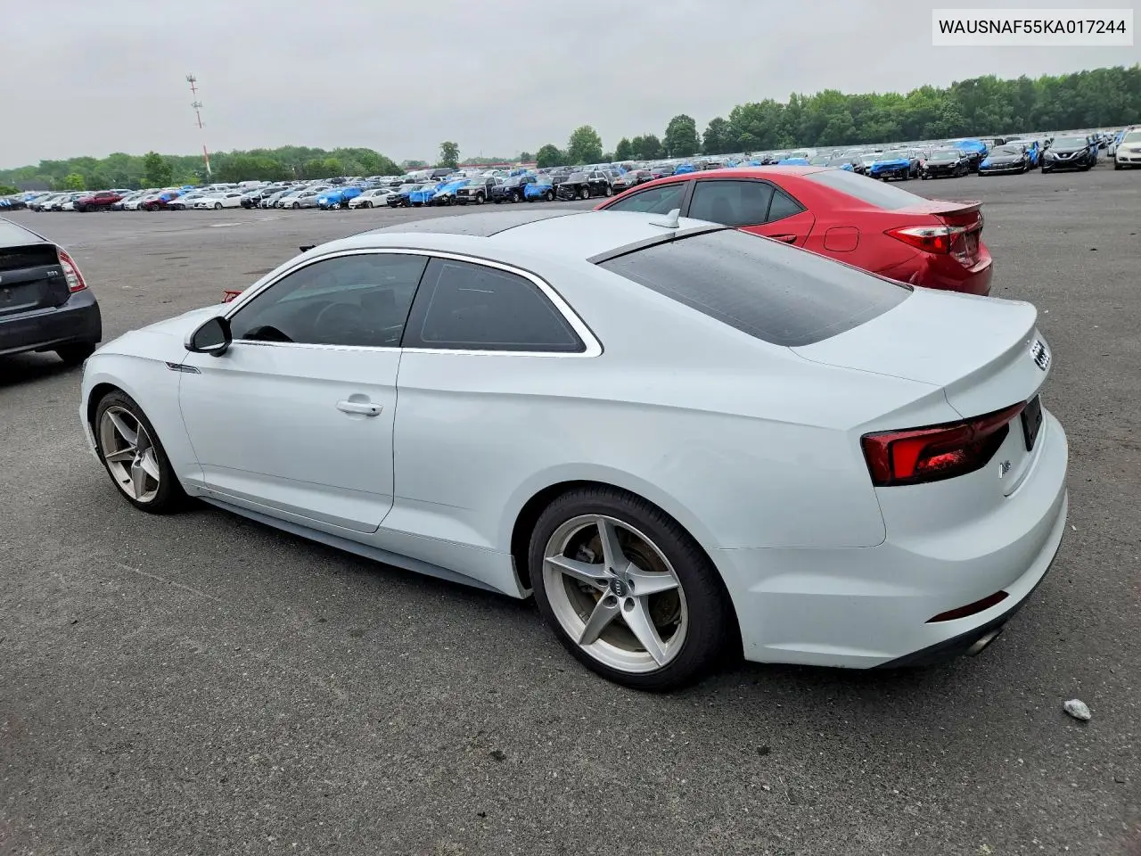 2019 Audi A5 Premium VIN: WAUSNAF55KA017244 Lot: 58645896
