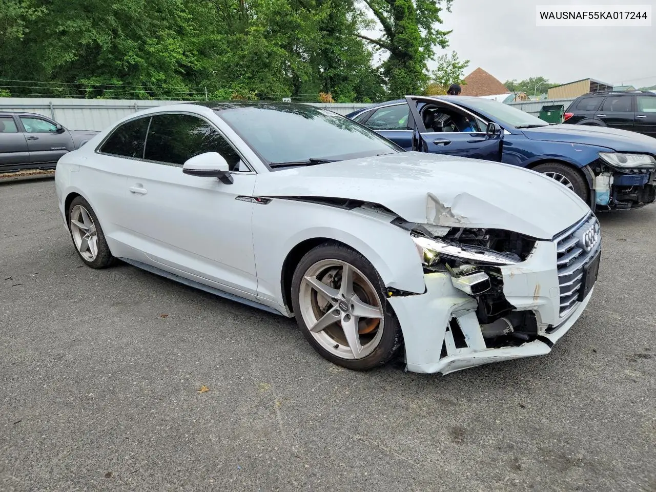 2019 Audi A5 Premium VIN: WAUSNAF55KA017244 Lot: 58645896