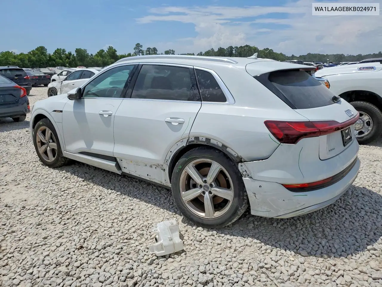2019 Audi E-Tron Premium Plus VIN: WA1LAAGE8KB024971 Lot: 59670476