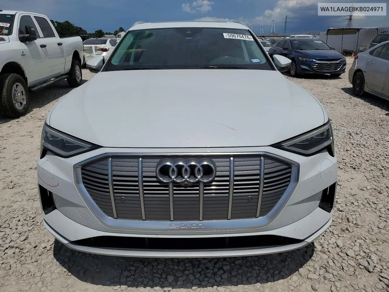 2019 Audi E-Tron Premium Plus VIN: WA1LAAGE8KB024971 Lot: 59670476