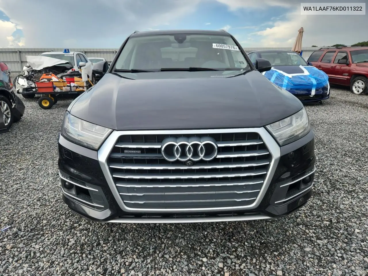 2019 Audi Q7 Premium Plus VIN: WA1LAAF76KD011322 Lot: 60057976