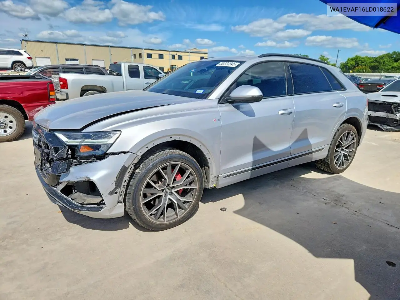 2020 Audi Q8 Premium Plus S-Line VIN: WA1EVAF16LD018622 Lot: 50731546