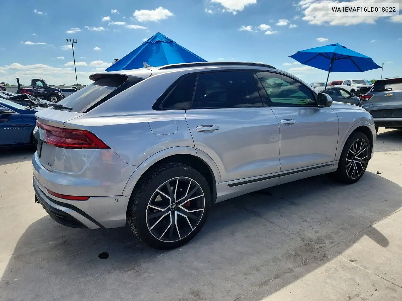 2020 Audi Q8 Premium Plus S-Line VIN: WA1EVAF16LD018622 Lot: 50731546