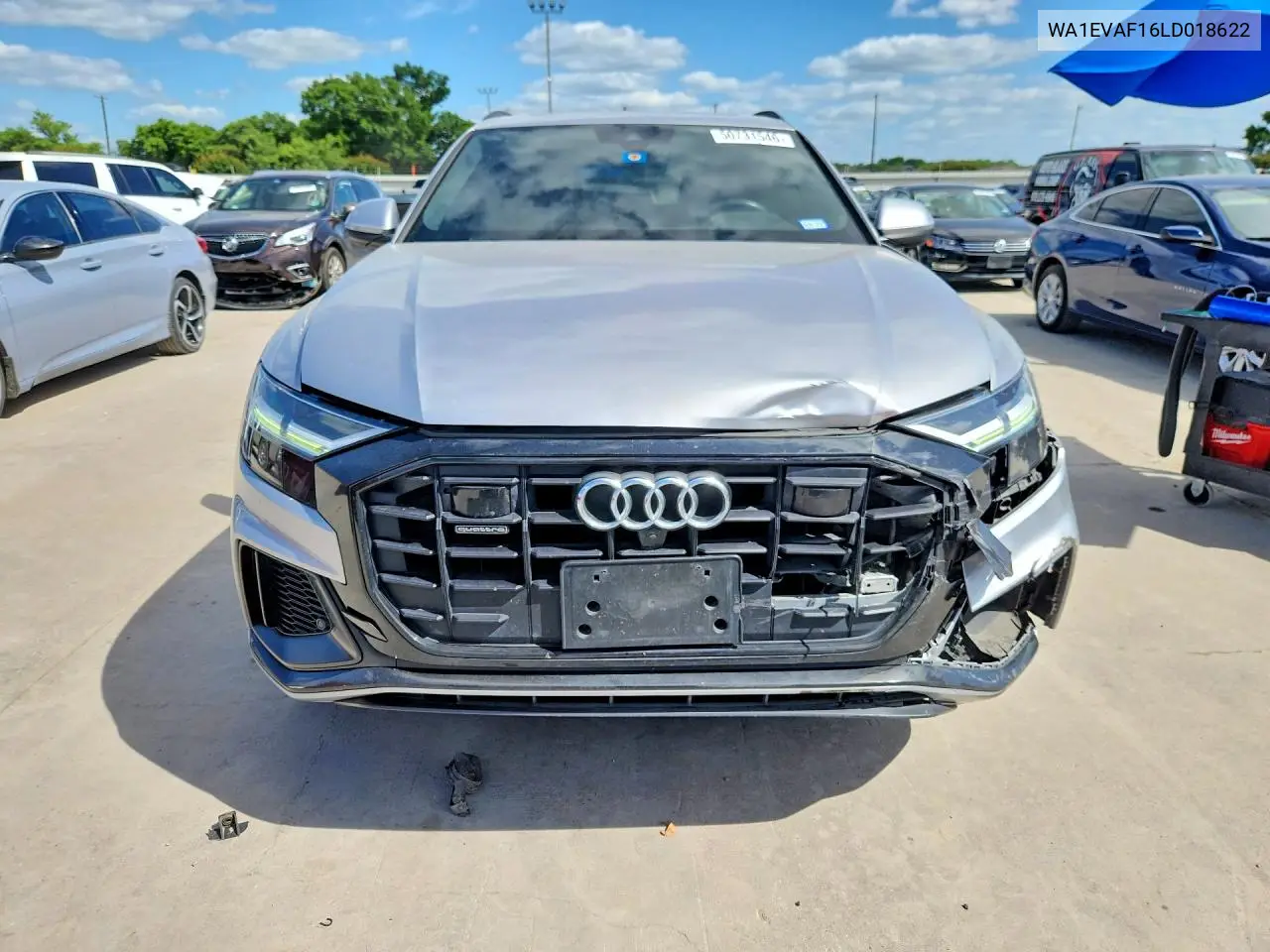 2020 Audi Q8 Premium Plus S-Line VIN: WA1EVAF16LD018622 Lot: 50731546