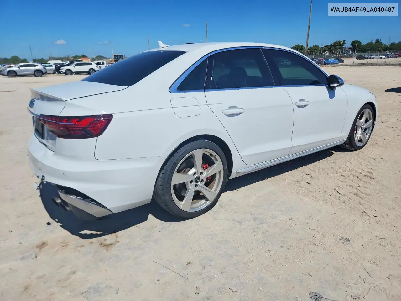 2020 Audi S4 Premium Plus VIN: WAUB4AF49LA040487 Lot: 51159126