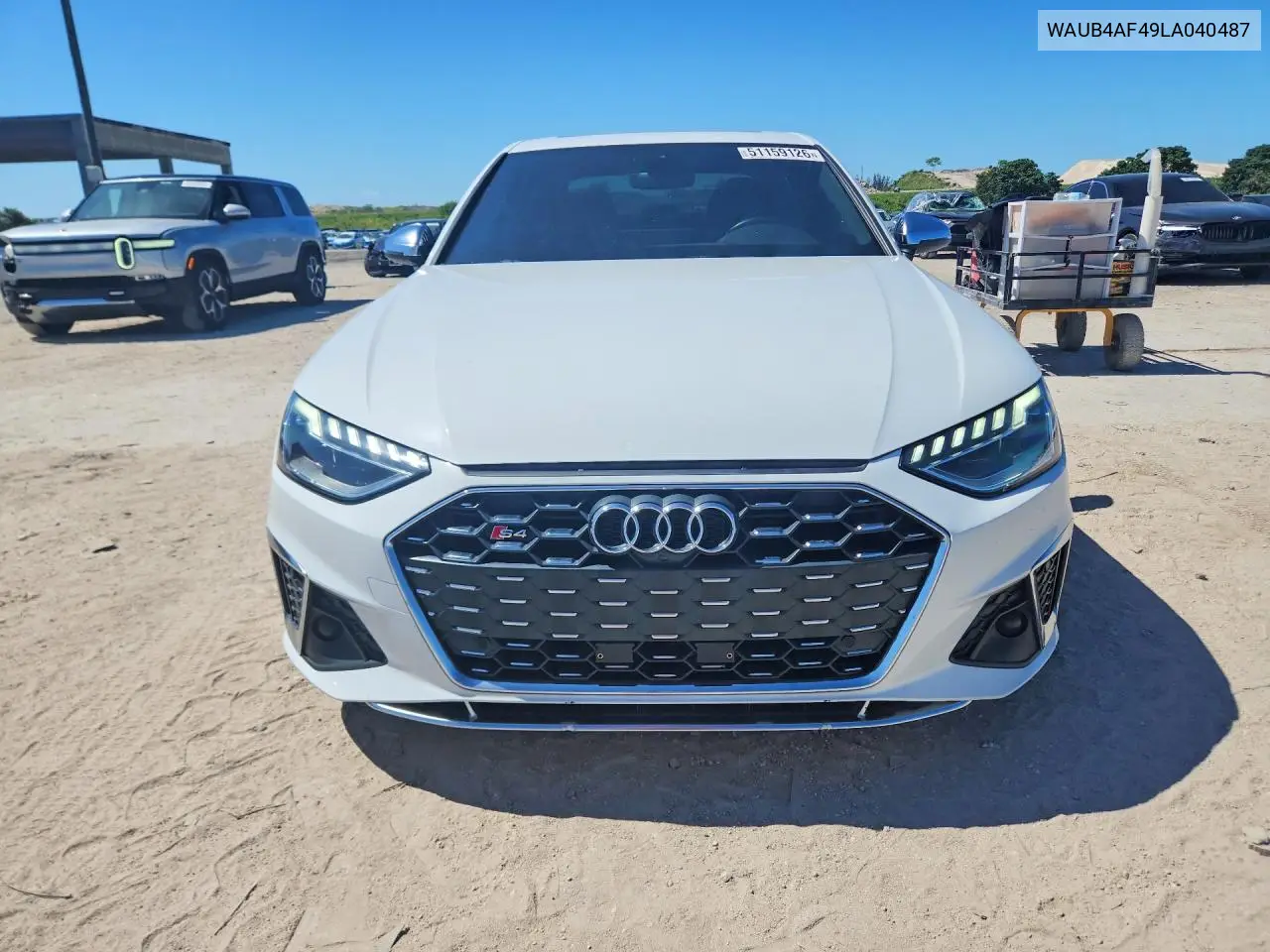 2020 Audi S4 Premium Plus VIN: WAUB4AF49LA040487 Lot: 51159126