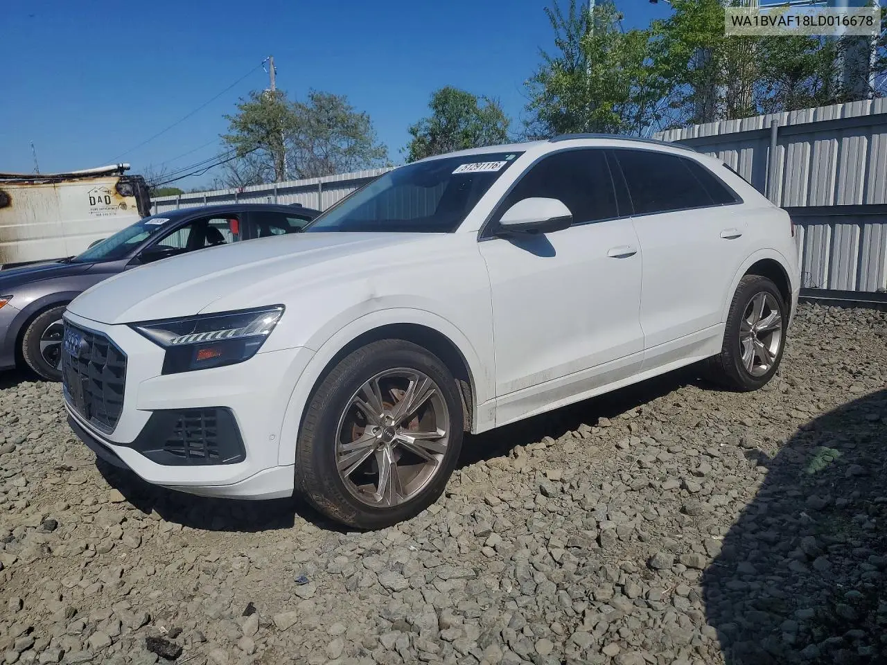 2020 Audi Q8 Premium Plus VIN: WA1BVAF18LD016678 Lot: 51291116