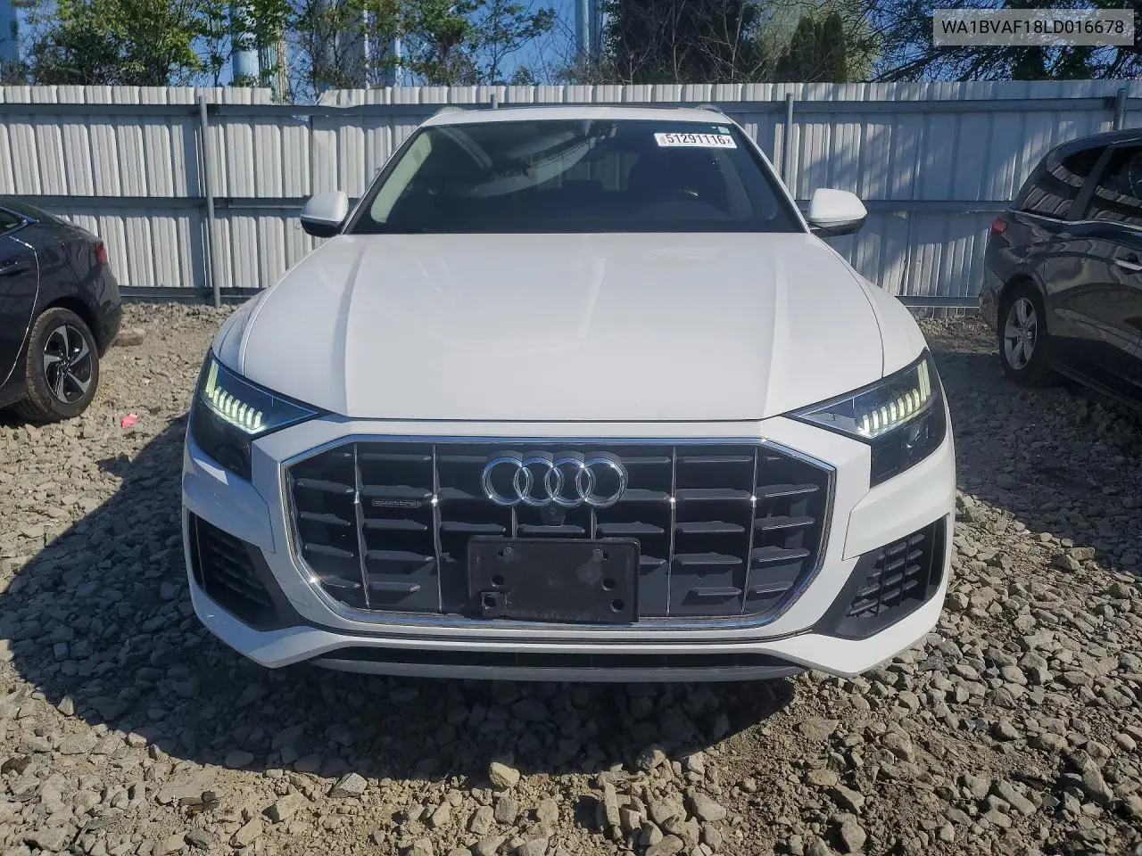 2020 Audi Q8 Premium Plus VIN: WA1BVAF18LD016678 Lot: 51291116