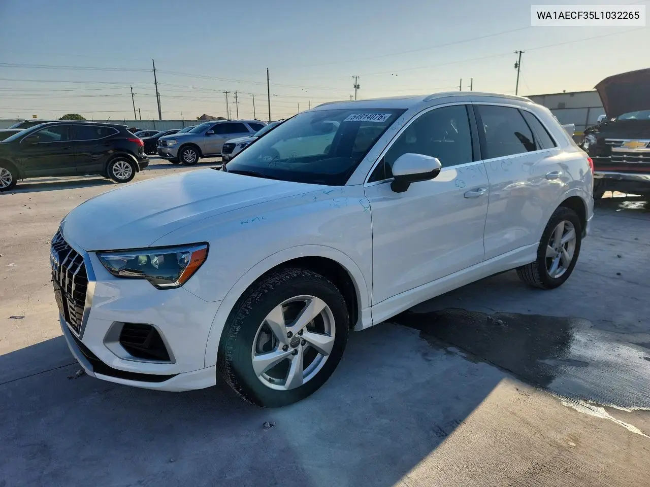 2020 Audi Q3 Premium VIN: WA1AECF35L1032265 Lot: 54914076