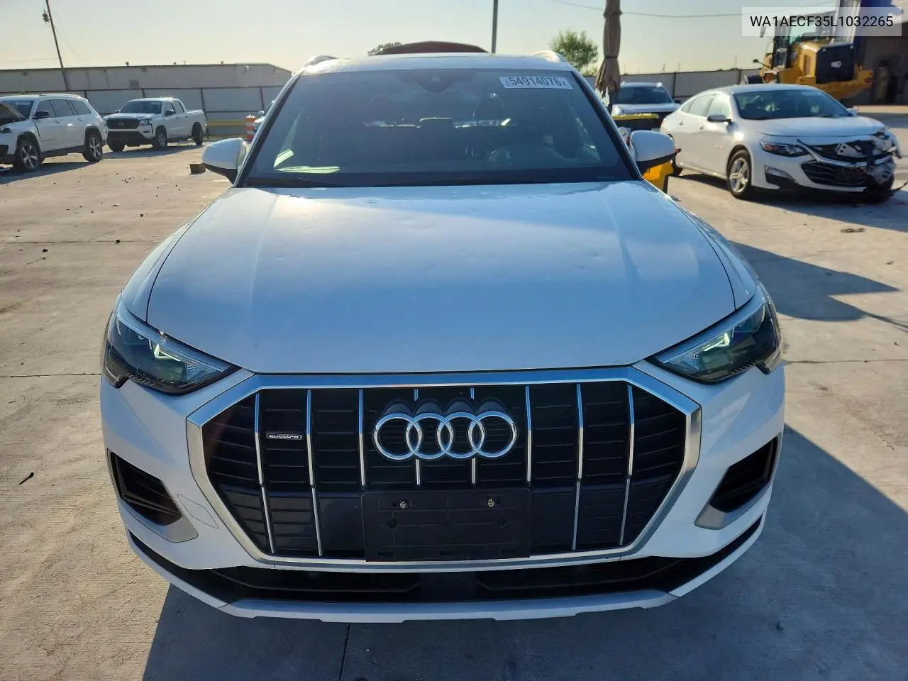 2020 Audi Q3 Premium VIN: WA1AECF35L1032265 Lot: 54914076