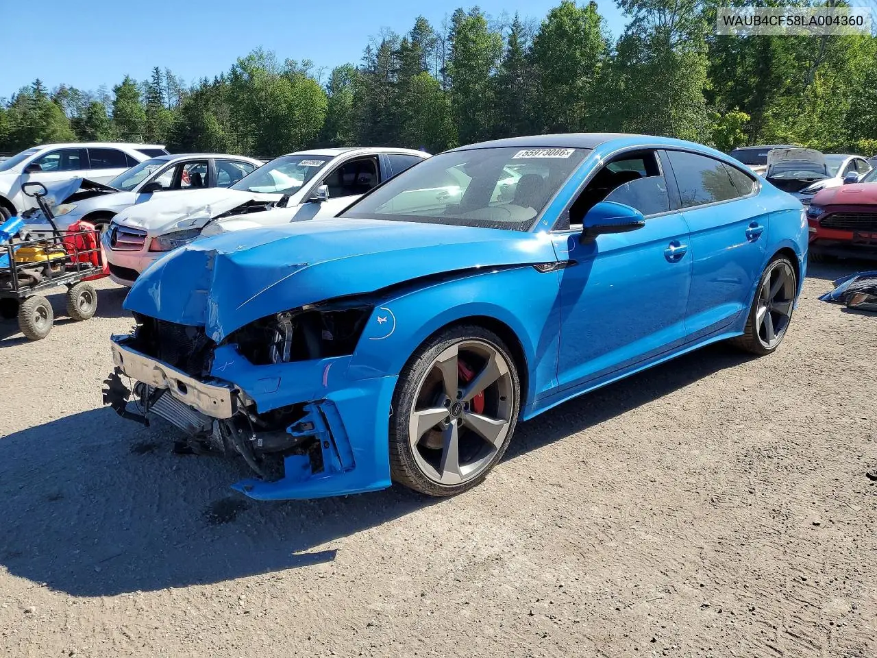 2020 Audi S5 Prestige VIN: WAUB4CF58LA004360 Lot: 55973086