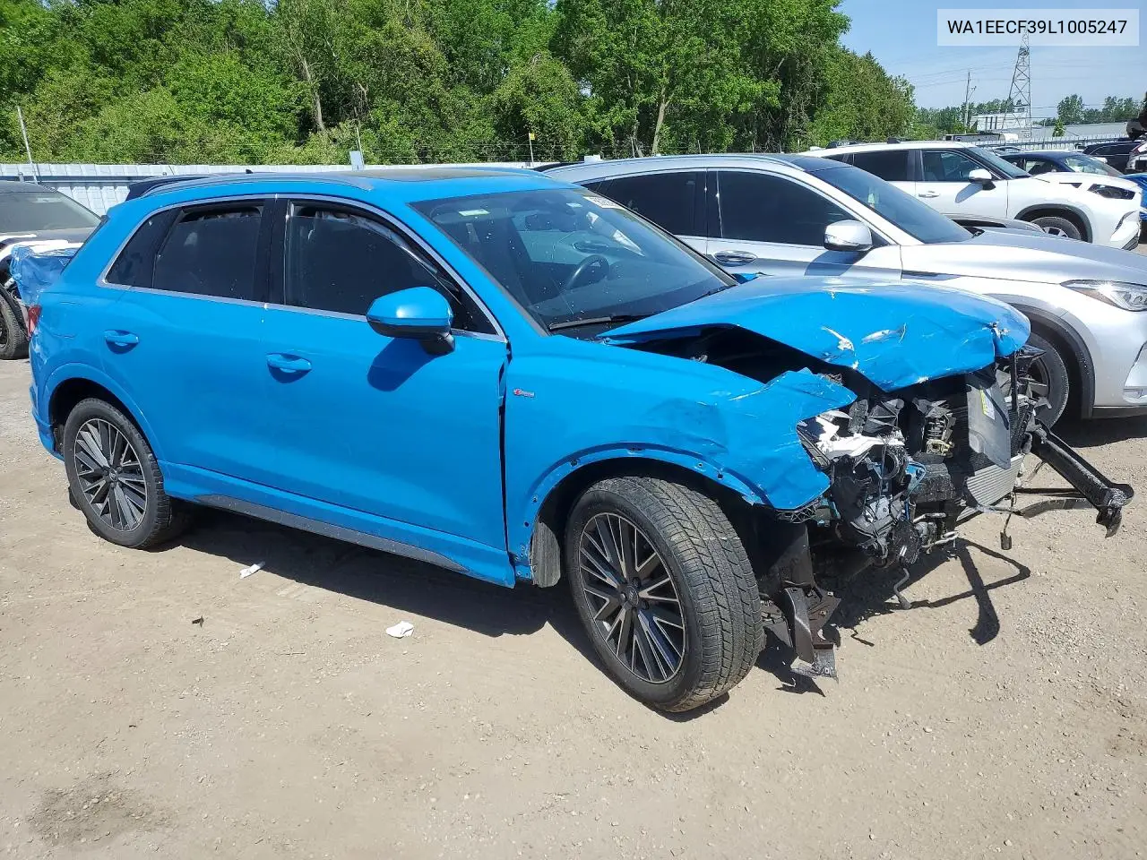 2020 Audi Q3 Premium Plus S-Line VIN: WA1EECF39L1005247 Lot: 56083696