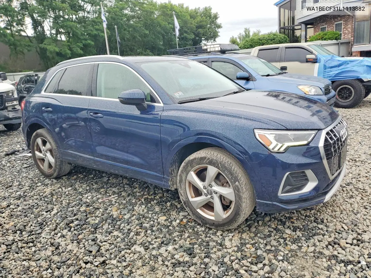 2020 Audi Q3 Premium Plus VIN: WA1BECF31L1113882 Lot: 58295446