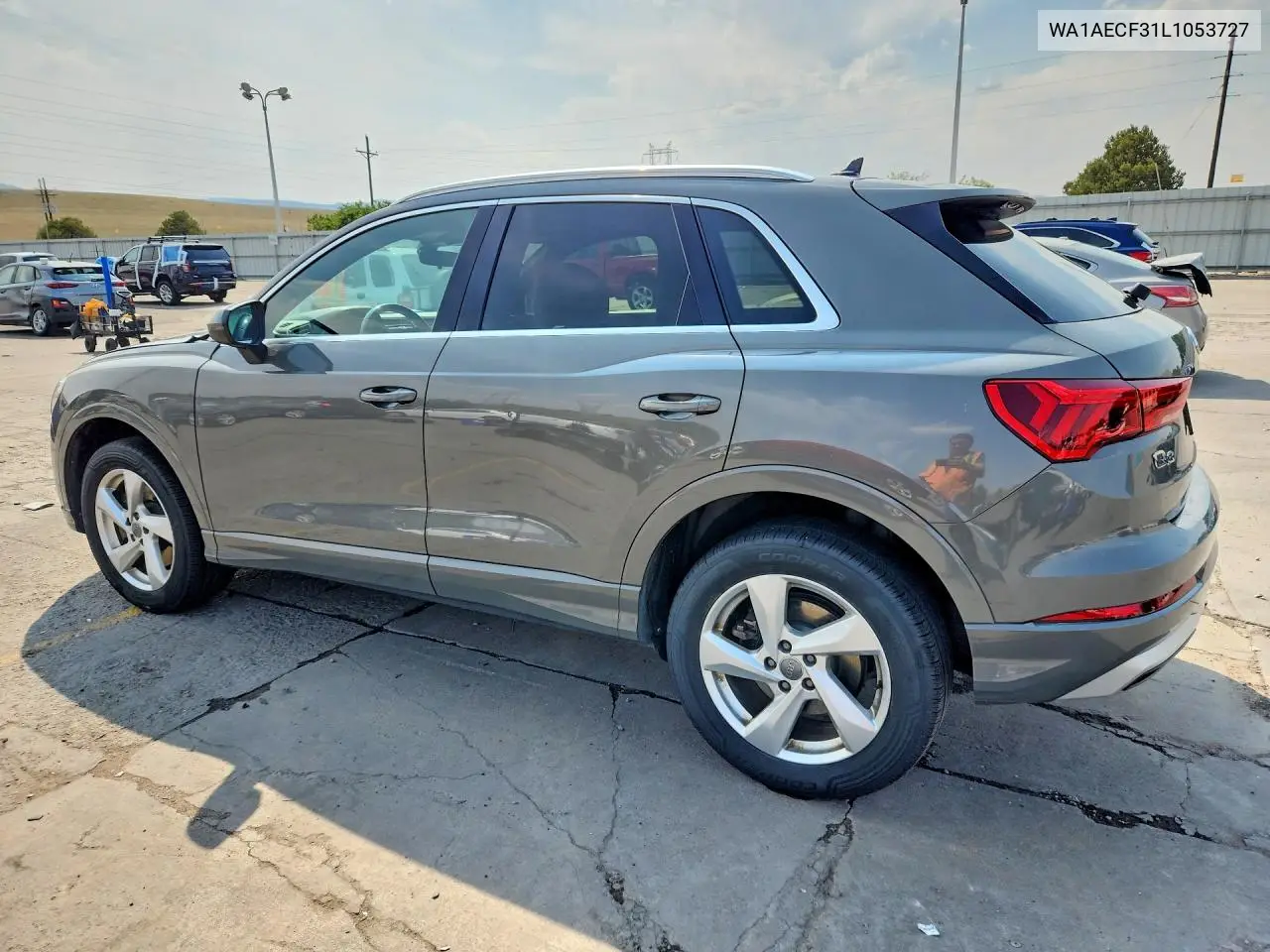 2020 Audi Q3 Premium VIN: WA1AECF31L1053727 Lot: 58382316