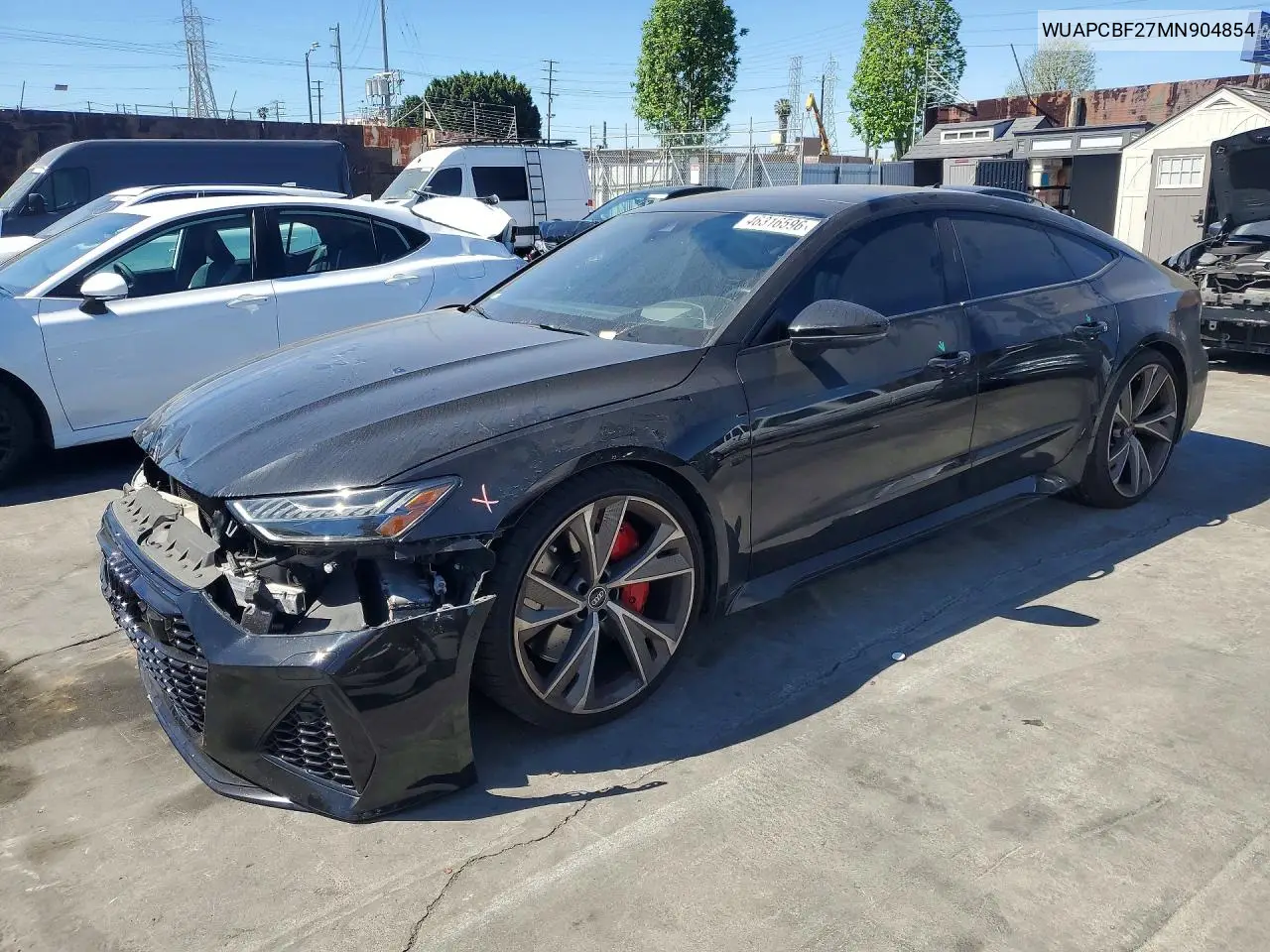 2021 Audi Rs7 VIN: WUAPCBF27MN904854 Lot: 46316596
