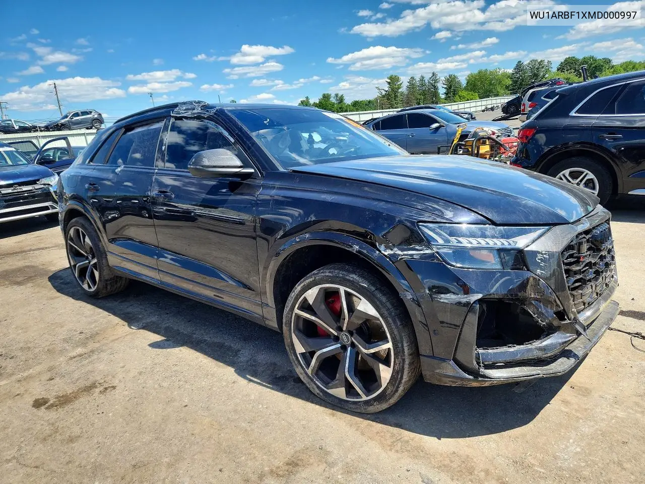 2021 Audi Rs Q8 VIN: WU1ARBF1XMD000997 Lot: 55573316
