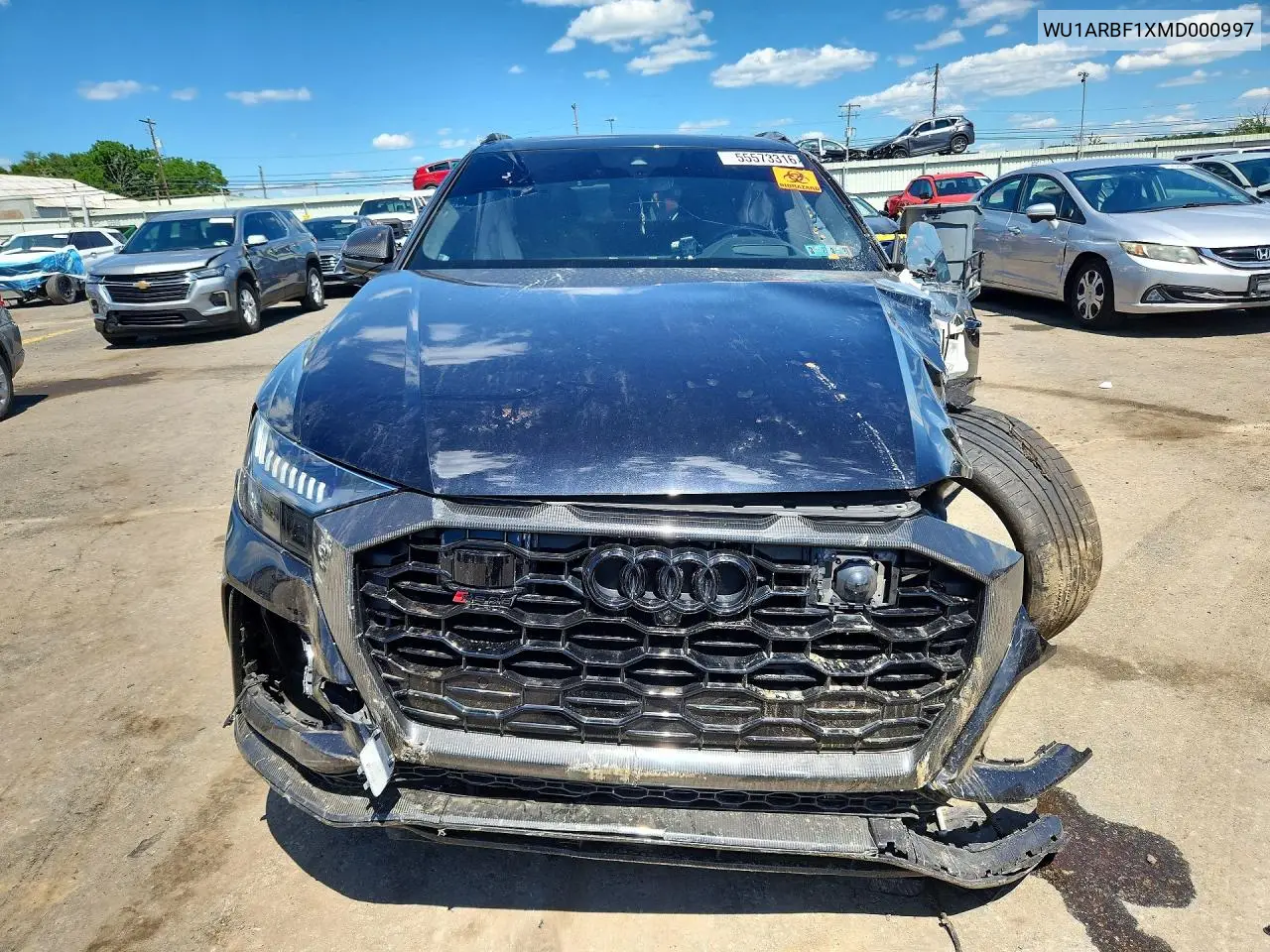 2021 Audi Rs Q8 VIN: WU1ARBF1XMD000997 Lot: 55573316