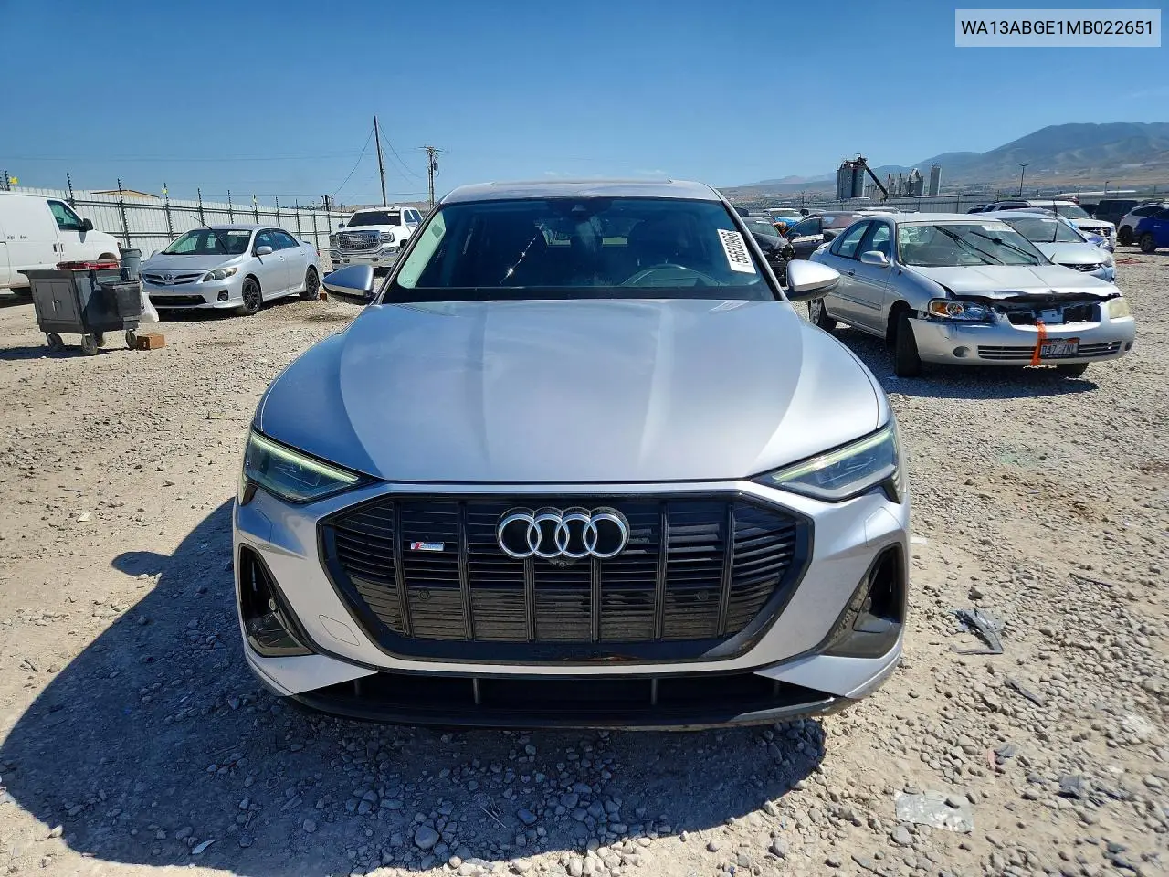 2021 Audi E-Tron Sportback Prestige VIN: WA13ABGE1MB022651 Lot: 55650966