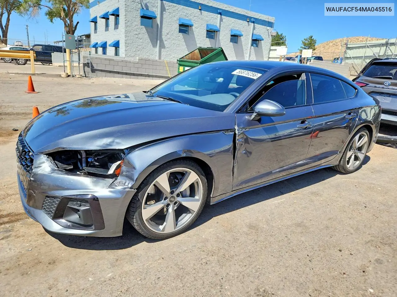 2021 Audi A5 Sport VIN: WAUFACF54MA045516 Lot: 56876256