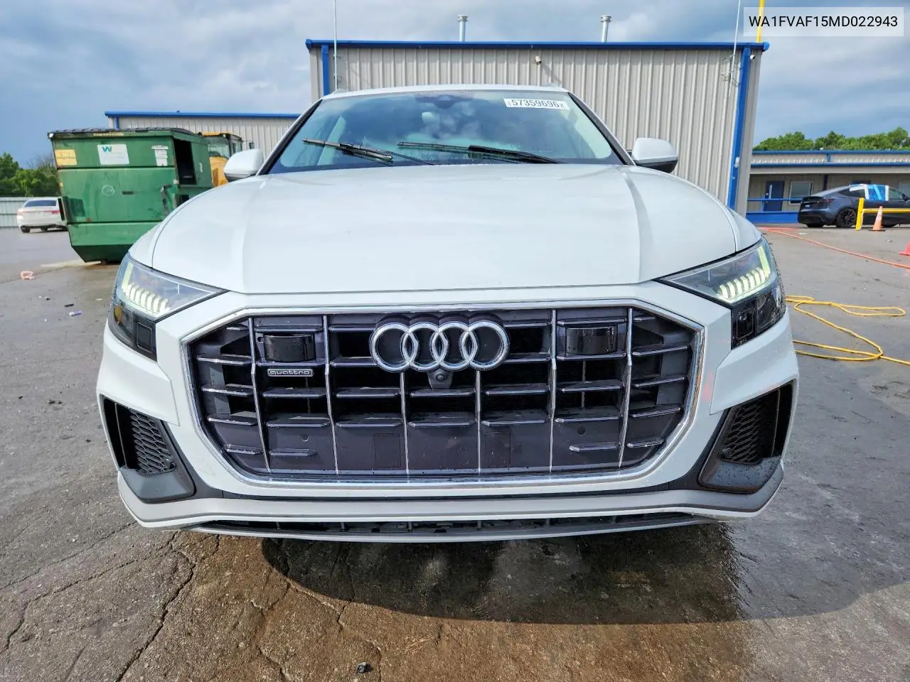 2021 Audi Q8 Prestige S-Line VIN: WA1FVAF15MD022943 Lot: 57359696