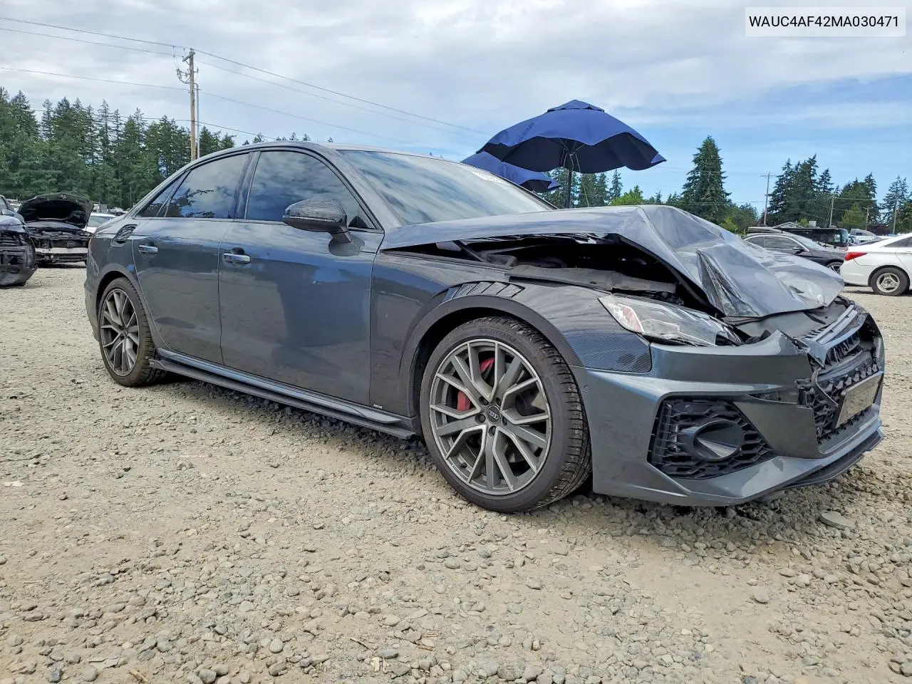 2021 Audi S4 Prestige VIN: WAUC4AF42MA030471 Lot: 57591996