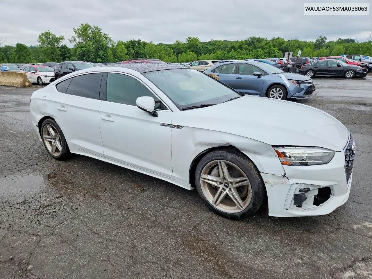 2021 Audi A5 Premium 45 VIN: WAUDACF53MA038063 Lot: 57892006