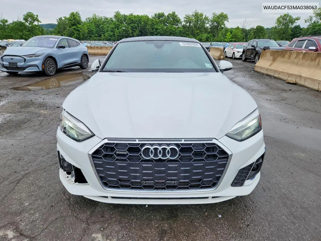 2021 Audi A5 Premium 45 VIN: WAUDACF53MA038063 Lot: 57892006