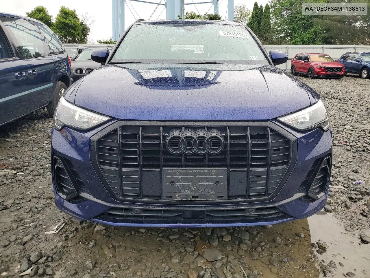 2021 Audi Q3 VIN: WA1DECF34M1138513 Lot: 57916136