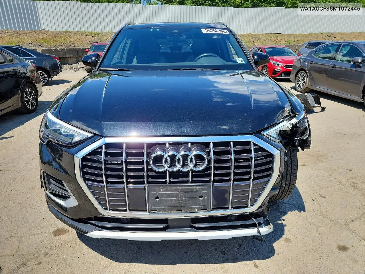 2021 Audi Q3 Premium 40 VIN: WA1AUCF35M1072446 Lot: 58058386