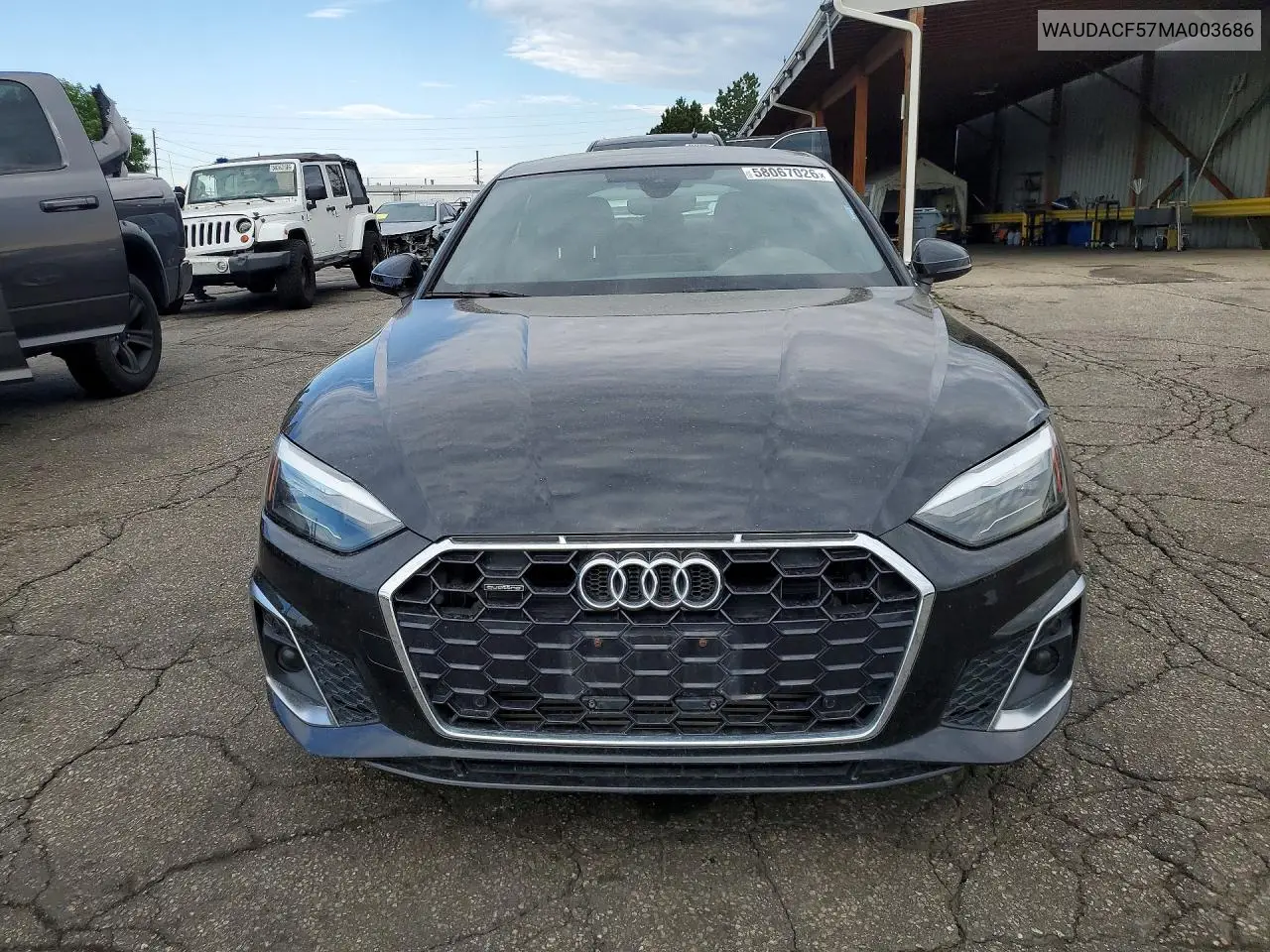 2021 Audi A5 Premium 45 VIN: WAUDACF57MA003686 Lot: 58067026