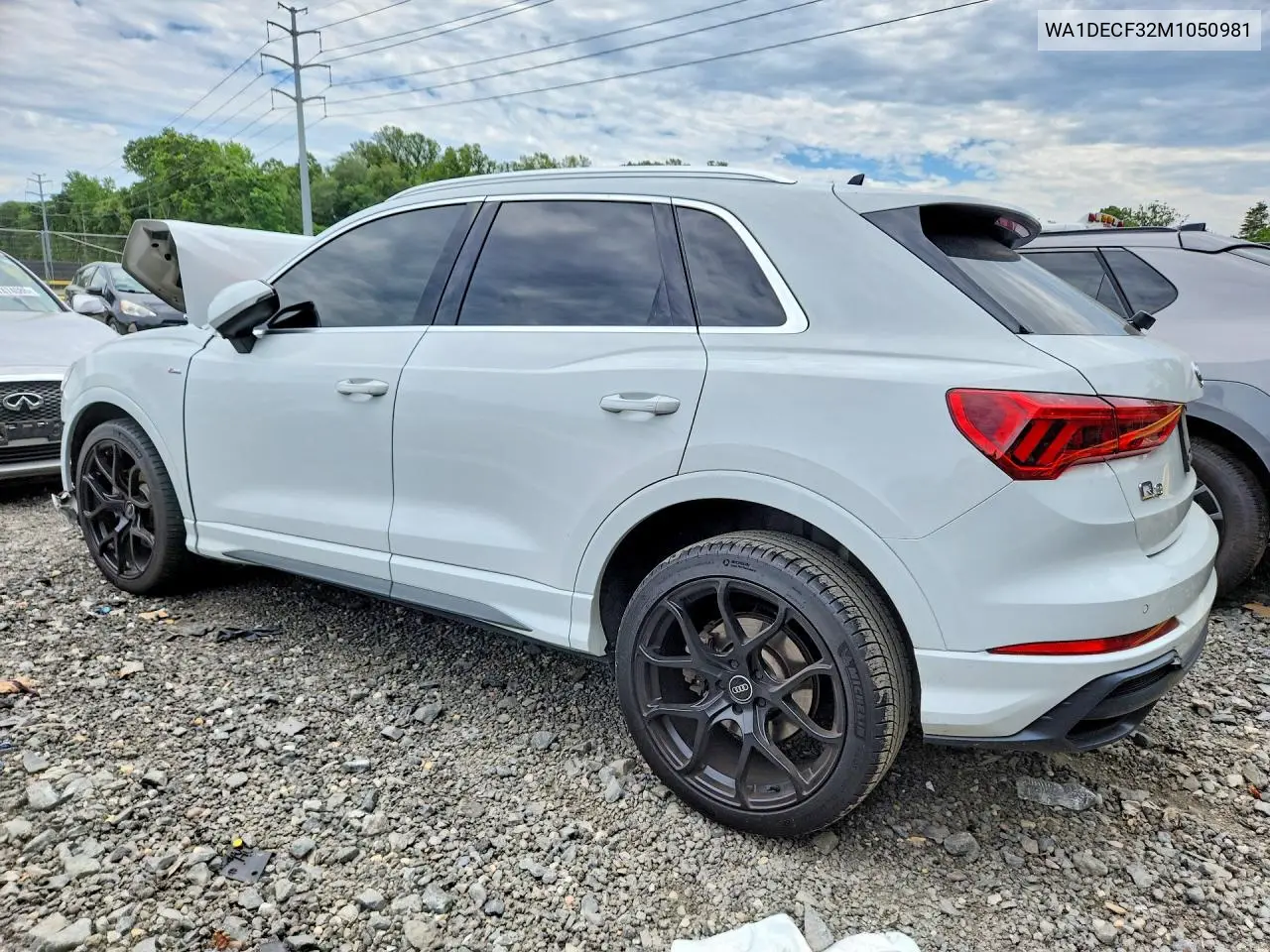 2021 Audi Q3 Premium S Line 45 VIN: WA1DECF32M1050981 Lot: 58073696