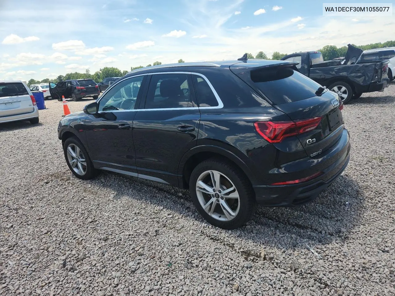 2021 Audi Q3 Premium S Line 45 VIN: WA1DECF30M1055077 Lot: 58106186