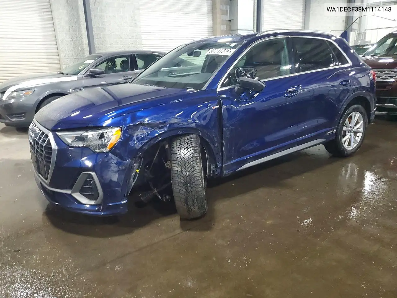 2021 Audi Q3 Premium S Line 45 VIN: WA1DECF38M1114148 Lot: 58217286