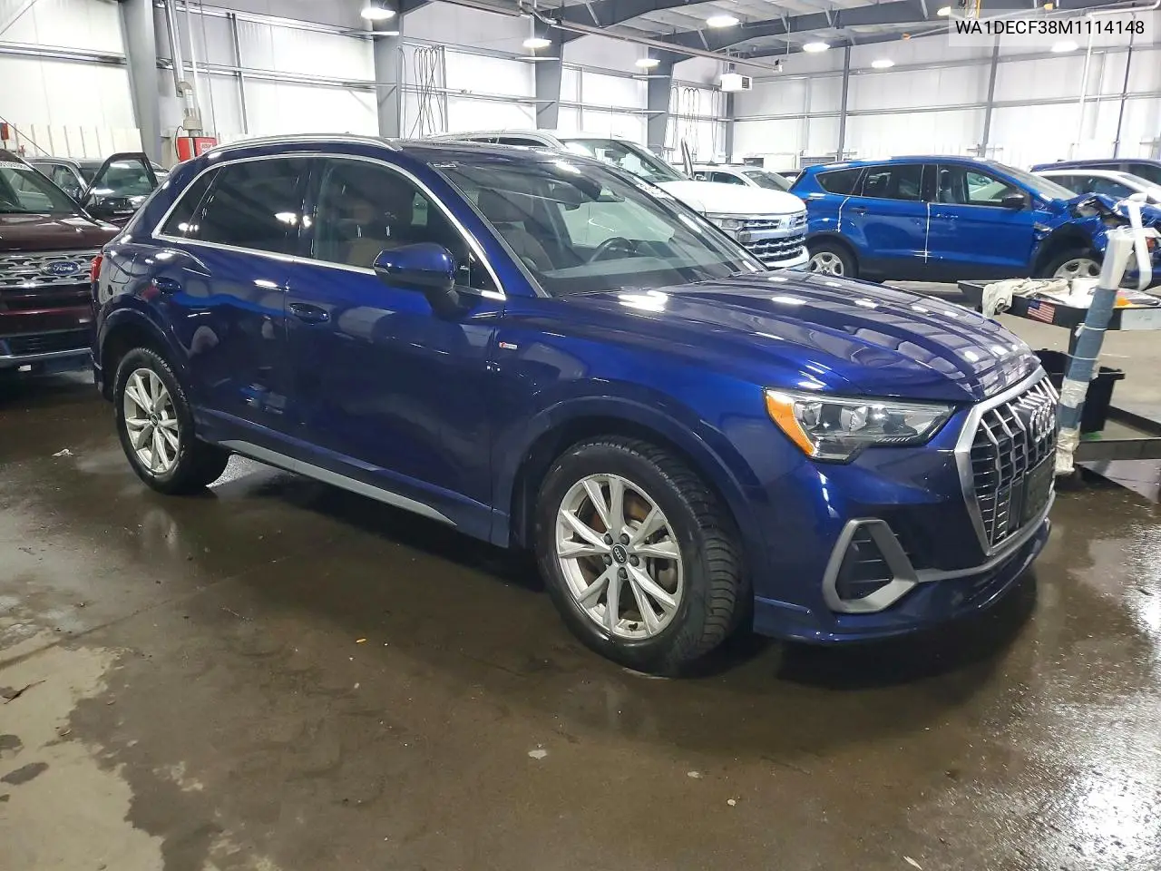 2021 Audi Q3 Premium S Line 45 VIN: WA1DECF38M1114148 Lot: 58217286