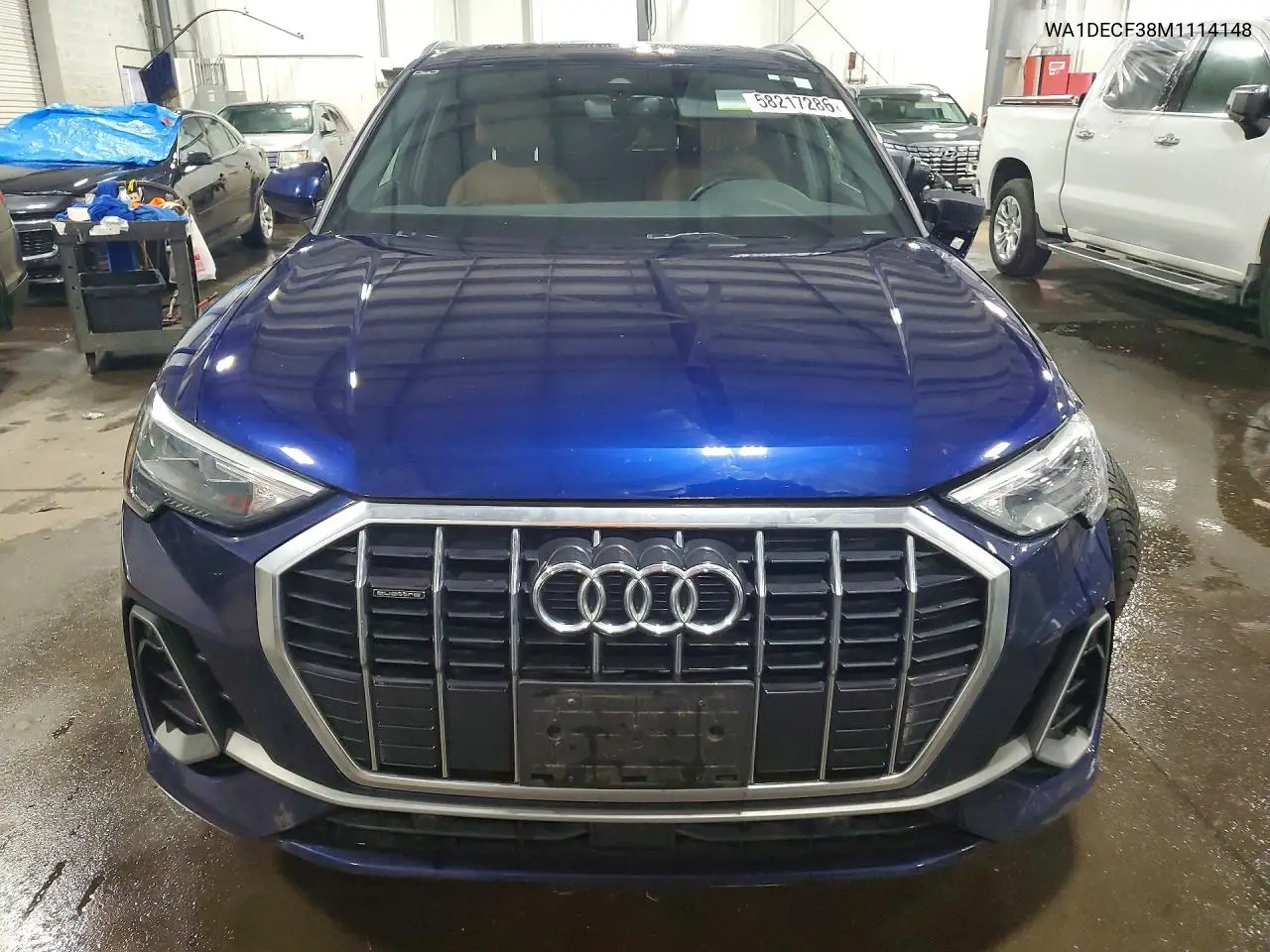 2021 Audi Q3 Premium S Line 45 VIN: WA1DECF38M1114148 Lot: 58217286