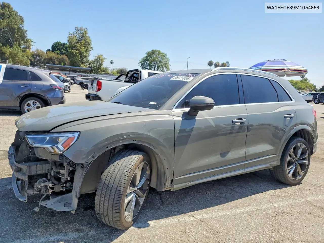 2021 Audi Q3 Premium Plus S Line 45 VIN: WA1EECF39M1054868 Lot: 58925986