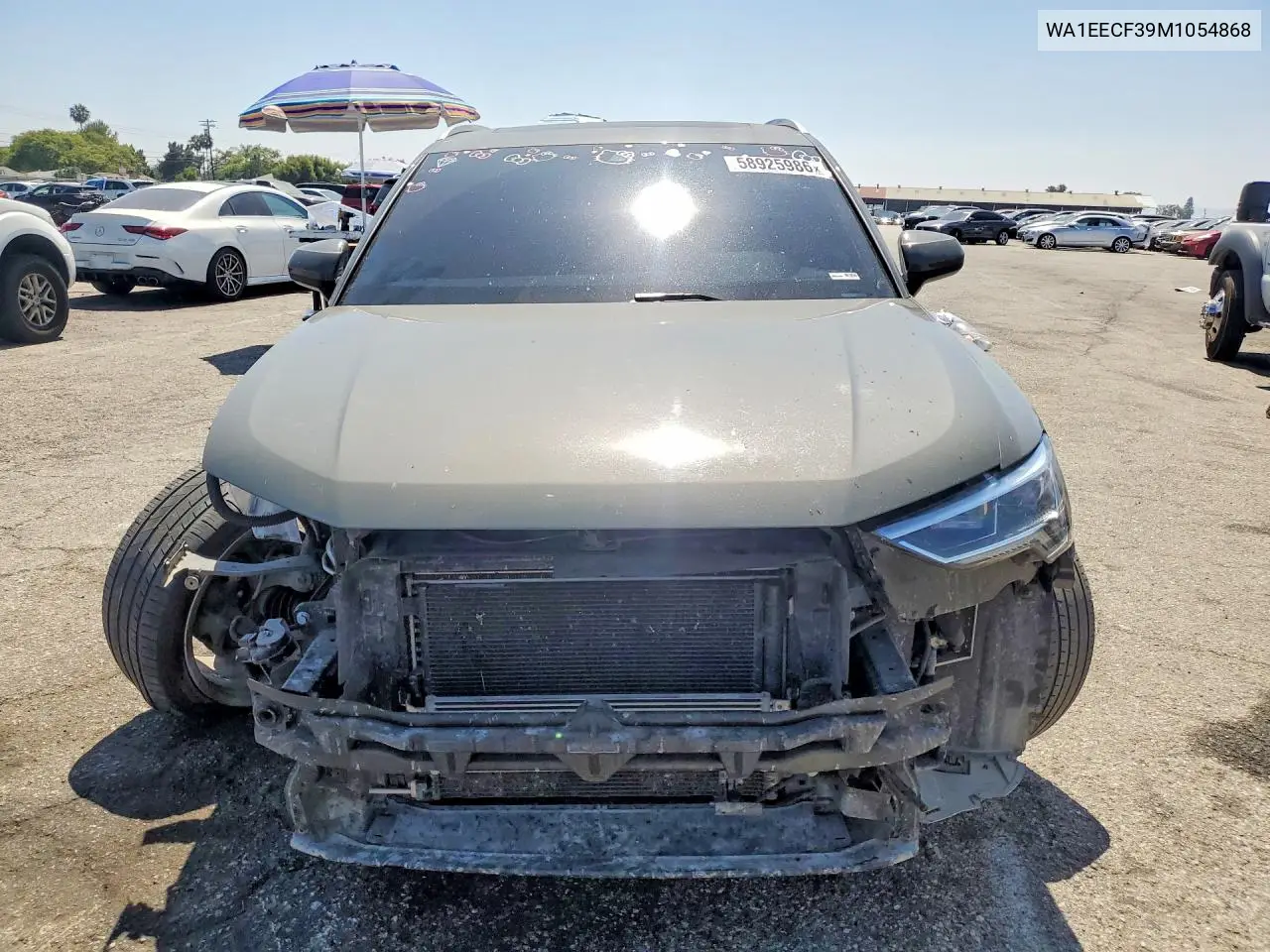 2021 Audi Q3 Premium Plus S Line 45 VIN: WA1EECF39M1054868 Lot: 58925986